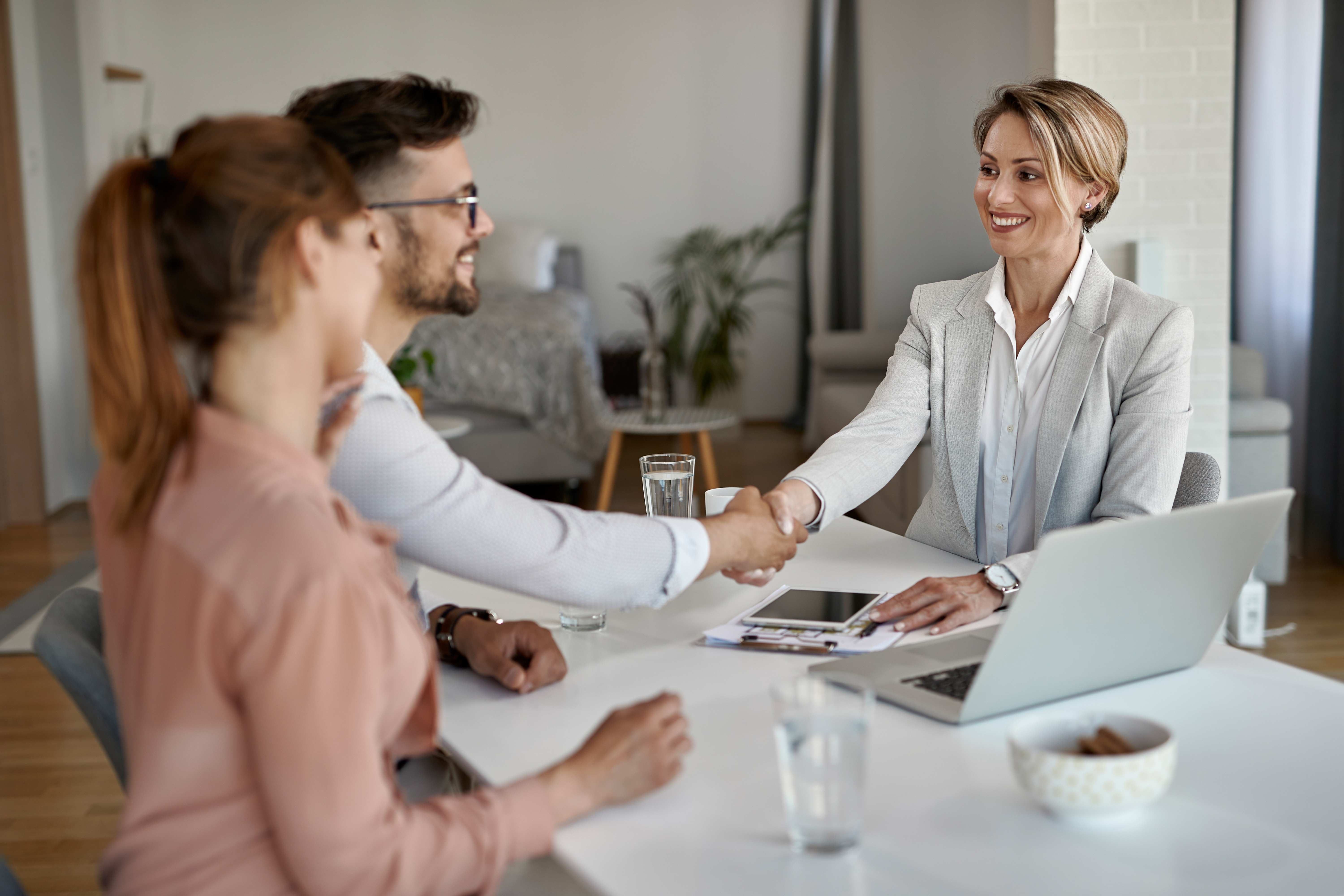 Patients discussing clinical trial options